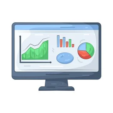Illustration of Data analytics Stock Illustration