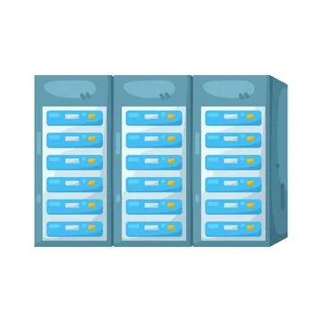 Illustration of data center Stock Illustration