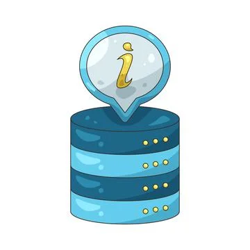 Illustration of Data info 스톡 일러스트