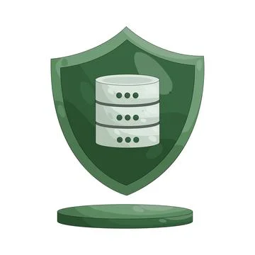 Illustration of Data protection 스톡 일러스트