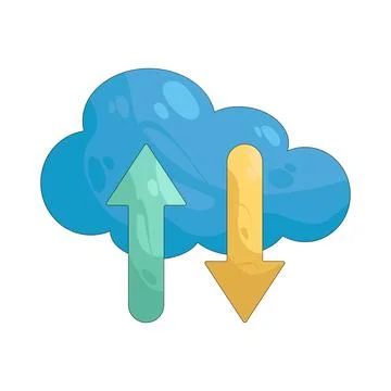 Illustration of Data transfer Stock Illustration