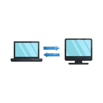 Illustration of Data transfer Stock Illustration