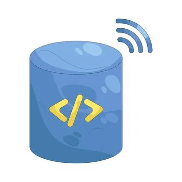 Illustration of Database coding 스톡 일러스트