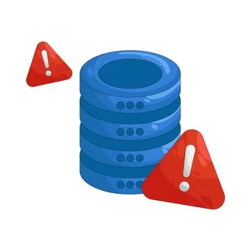 Illustration of database error イラスト素材