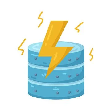 Illustration of database 스톡 일러스트