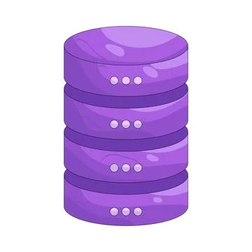 Illustration of Database 스톡 일러스트