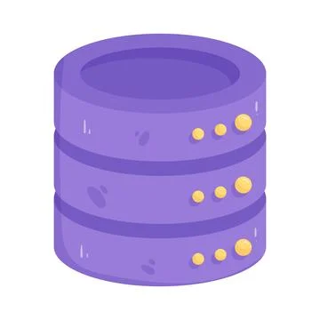 Illustration of database 스톡 일러스트