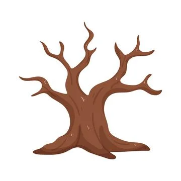 Illustration of dead tree Stock Illustration