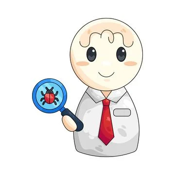 Illustration of debugger Stock-Illustration