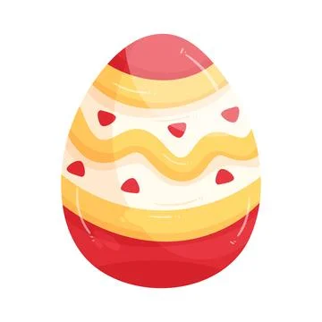 Illustration of decorative easter egg Stock Illustration