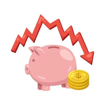 Illustration of decrease Stock Illustration