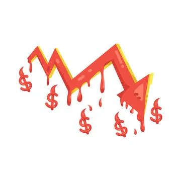 Illustration of decrease Stock Illustration