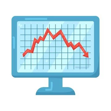 Illustration of decrease Stock Illustration