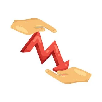 Illustration of decrease Stock Illustration