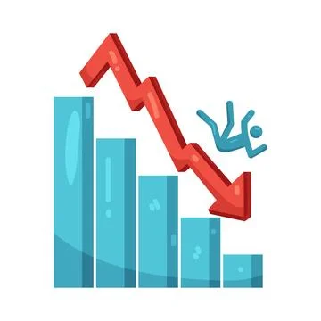 Illustration of decrease Stock Illustration