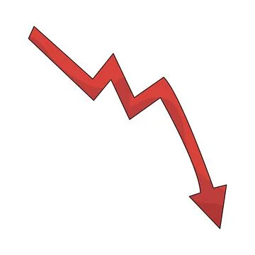 Illustration of Decrease イラスト素材