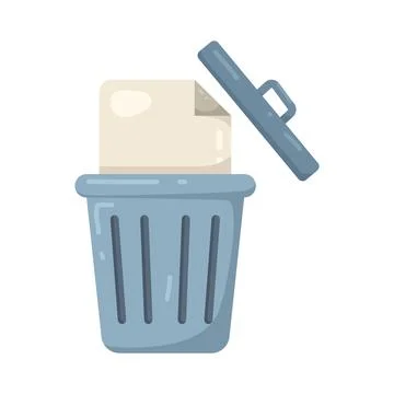 Illustration of Delete file Illustrazione stock