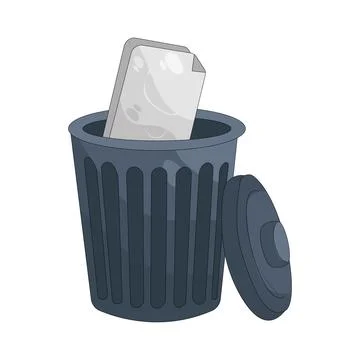 Illustration of Delete file 스톡 일러스트
