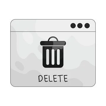 Illustration of Delete イラスト素材