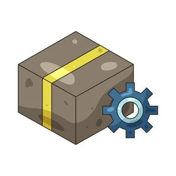 Illustration of delivery box 스톡 일러스트