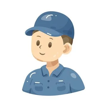 Illustration of delivery worker 스톡 일러스트