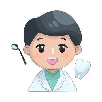 Illustration of dentist Stock Illustration