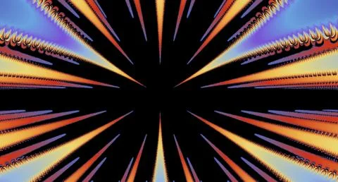 Illustration design with design patterns and graphic designs August 库存插图