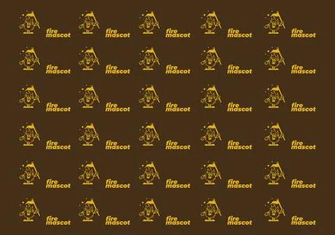 Illustration design of a fire flame pattern with hands and feet 스톡 일러스트