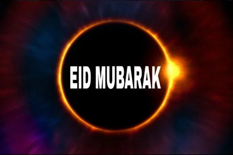 Illustration designed for wishing eid mubarak Stock Illustration