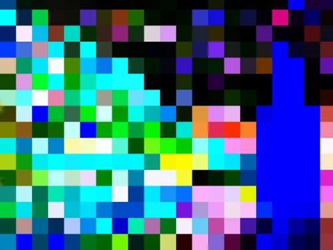 An illustration of designing of digital pattern of squares Stock Illustration