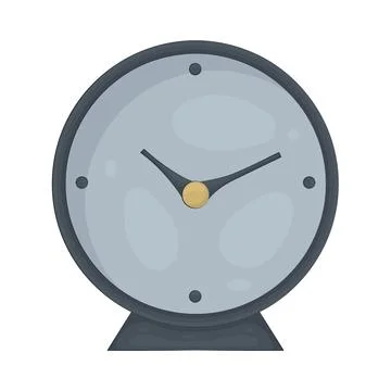 Illustration of desk clock 库存插图