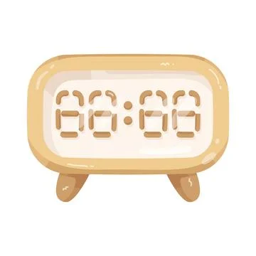Illustration of desk clock イラスト素材