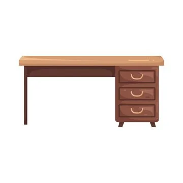 Illustration of desk Ilustración de archivo