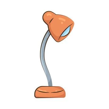 Illustration of desk lamp Illustrazione stock
