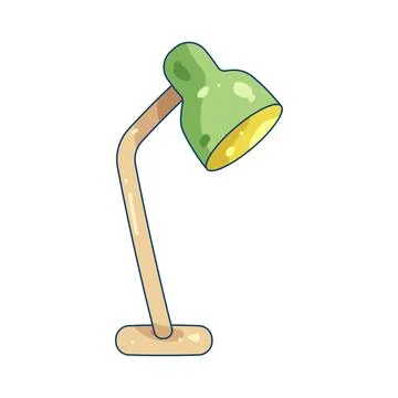 Illustration of desk lamp Stock Illustration