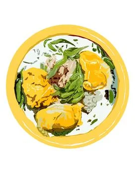 Illustration of dessert Stock Illustration