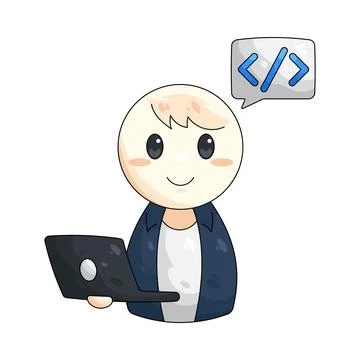 Illustration of developer 库存插图