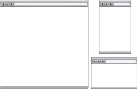 Illustration of a device with text on white background Stock Illustration