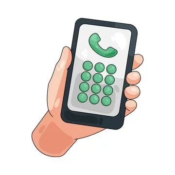 Illustration of dial pad Ilustração Stock