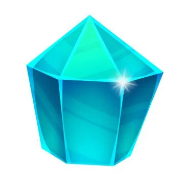 Illustration: The Diamond Gem. Element Creation. Game Assets. Illustrazione stock