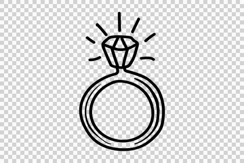 Illustration of diamond ring Foto stock