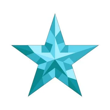 Illustration of diamond star Stock Illustration