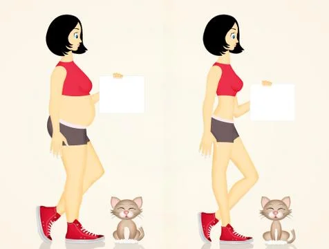 Illustration of diet Stock Illustration