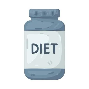 Illustration of diet supplement Stock Illustration
