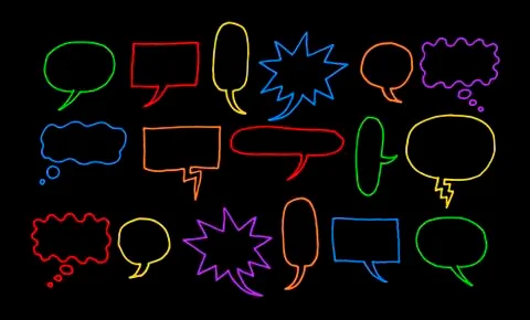 Illustration of different comic balloons Stockillustratie