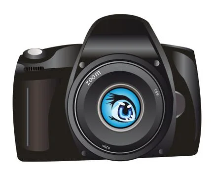 Illustration of the digital camera Stock Illustration