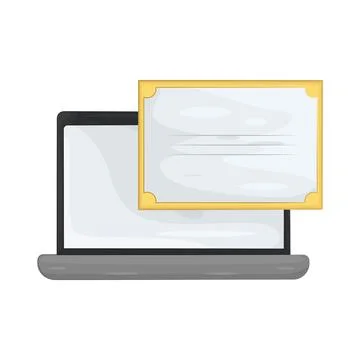 Illustration of digital certificate Stock Illustration