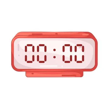 Illustration of digital clock Stock Illustration