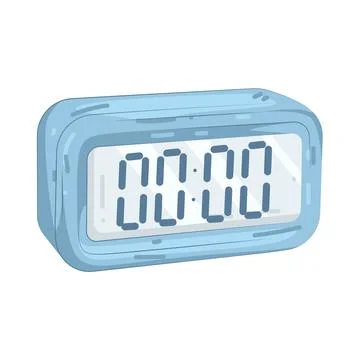 Illustration of digital clock Stock Illustration