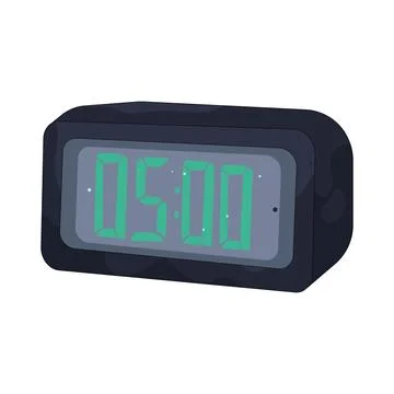 Illustration of digital clock Stock Illustration